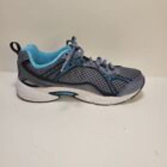Fila Women Size 6 Gray and Turquoise Running Breathable Sneaker - Picture 5 of 8